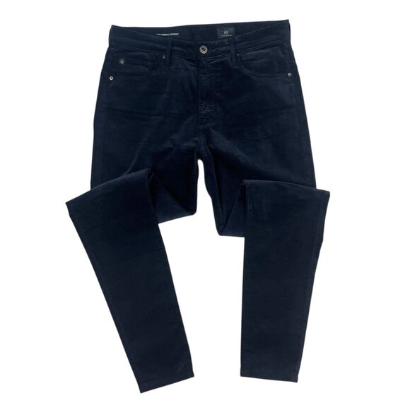 Adriano Goldschmied Farrah High Rise Skinny Jeans Pants Size 29 Navy Blue Velvet - Picture 2 of 10